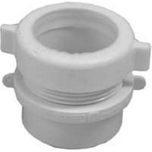 CANPLAS 192801A Trap Pipe Adapter, 1-1/2 in, Spigot x Slip, PVC, White