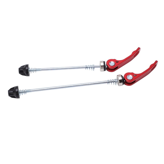 CANSUCC Quick Release Bicycle Skewer Bike Wheel Hub Front and Rear Skewers Mountain Bike Cycling Tools Replacement Parts Red 1 Pair Premium Aluminum Alloy Construction 7.48 inches / 190 mm
