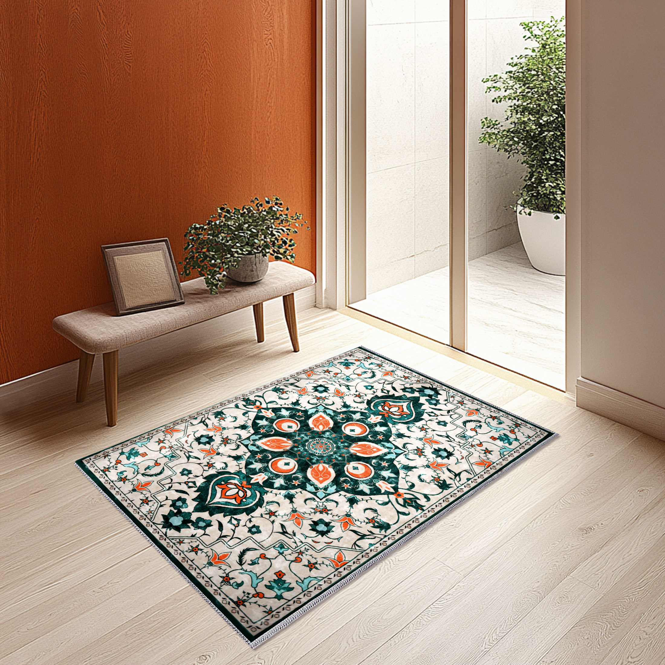 Socofuz 2x3ft Small Rugs Washable Area Rug for Entryway Kitchen