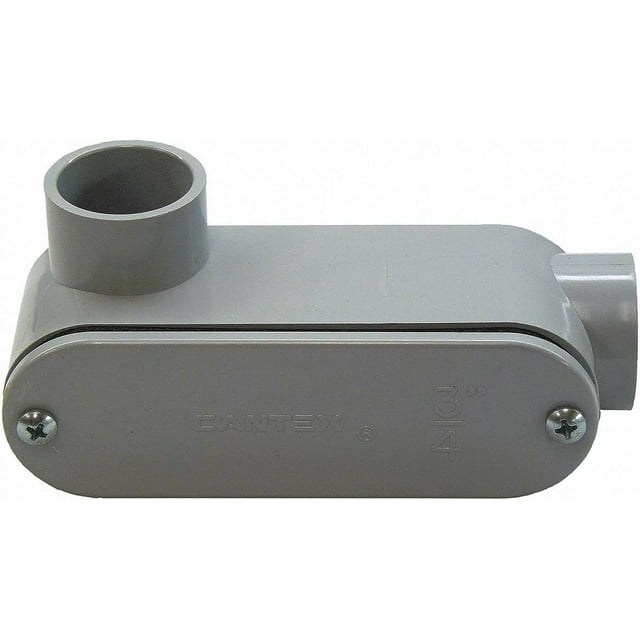 CANTEX Conduit Outlet Body, PVC, LL