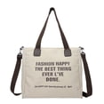 thumbnail image 1 of CANVAS TOTE BAG SINGLE SHOULDER MESSENGER BAG, 1 of 1