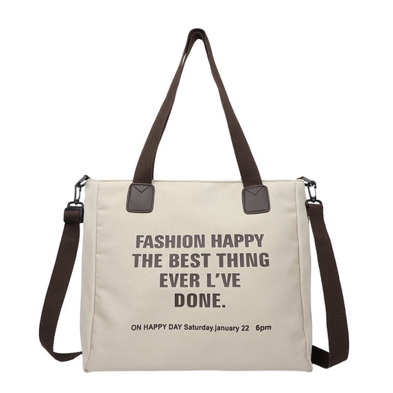 CANVAS TOTE BAG SINGLE SHOULDER MESSENGER BAG