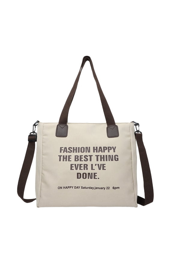 CANVAS TOTE BAG SINGLE SHOULDER MESSENGER BAG