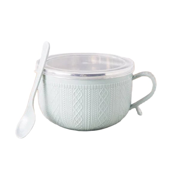 CANX 25 Oz Insulated Mug With Lid Design Large Soup Cup With Plate For Coffee Stews Ideal