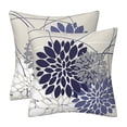 thumbnail image 1 of CANX Elegant Colored Throw Pillows Farmhouse Outdoor For Home Living Room Sofa Couch Bed Modern Floral Linen Square Cushion Set Of 2 One Size Utility, 1 of 5