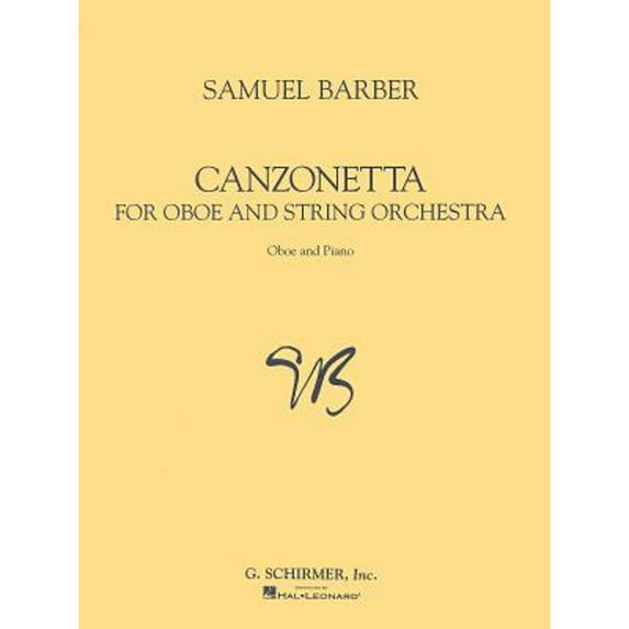 CANZONETTA FOR OBOE WITH PIANO REDUCTION