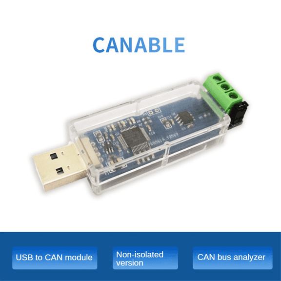 CANable USB to CAN Module CAN Debug Adapter CAN Bus Analyzer Debugging Assistant Non-Isolated Version