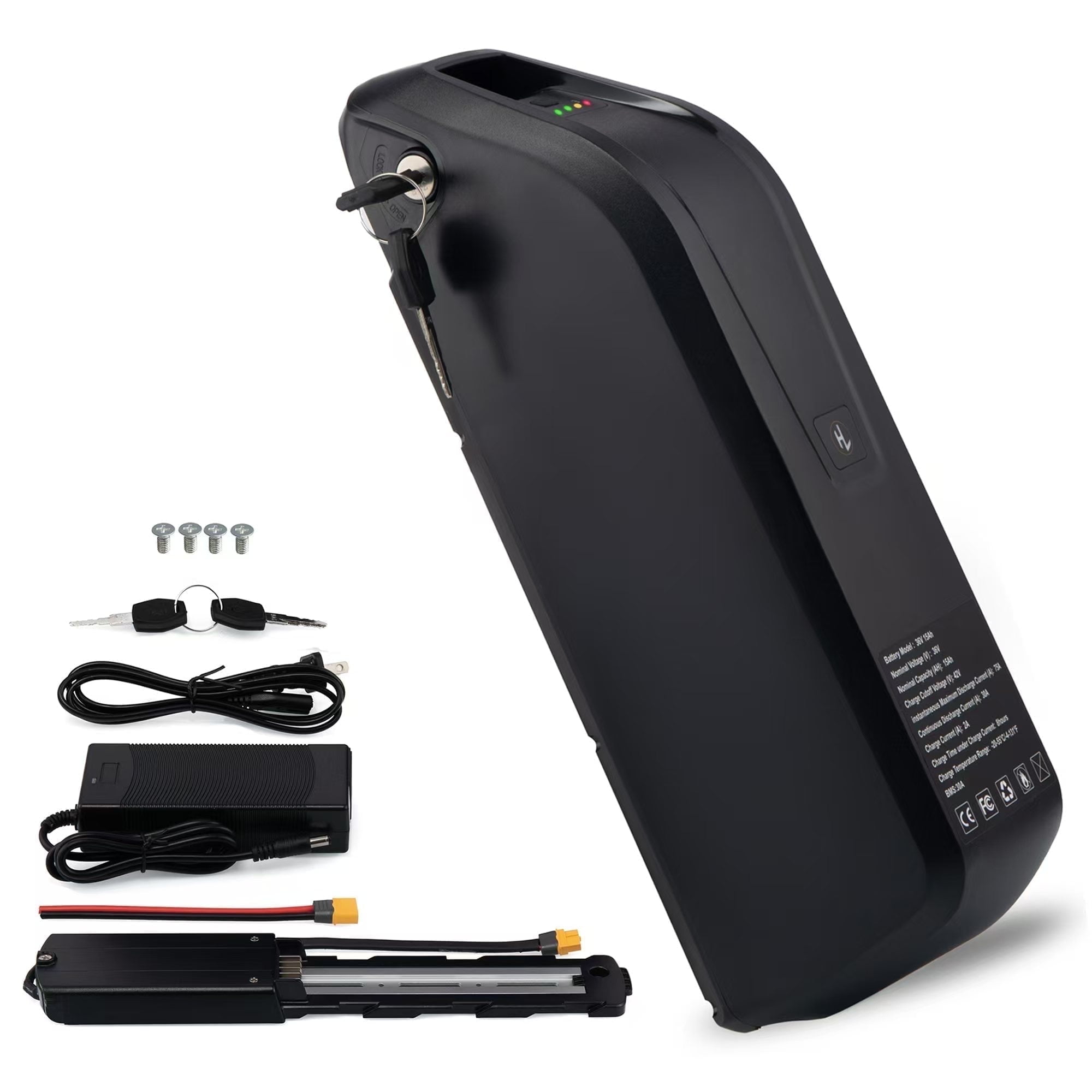 48V 25Ah 13S3P E-Bike Lithium Ion Battery Pack With Charger