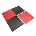 thumbnail image 1 of CAP 1.89" x 45.20" Black and Red Foam Interlocking Floor Mats, 4 Piece, 1 of 9