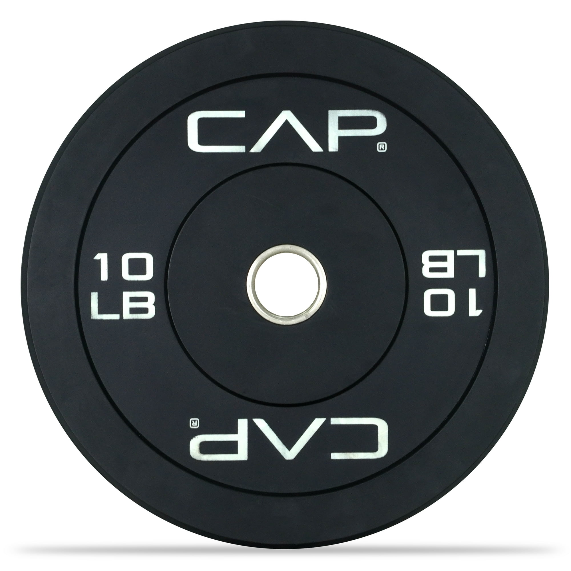 CAP 10 lb 2-Inch Olympic Bumper Weight Plates with Screened Logo, Single at Walmart