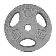 CAP Barbell Standard 1-Inch Cast Iron Weightlifting Plate, 10 lbs, Single
