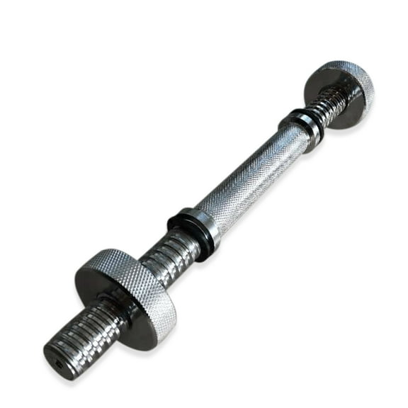 CAP 14" Standard Threaded Chrome Dumbbell Handles with Round collars, Pair