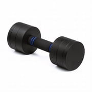 CAP 6-in-1 Adjustable Threaded Dumbbell with Foam Handle, Black/Blue - Fast Adjust from 1 to 15 Pounds