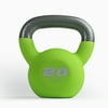 CAP, 20lb Neoprene Coated Kettlebell, Green