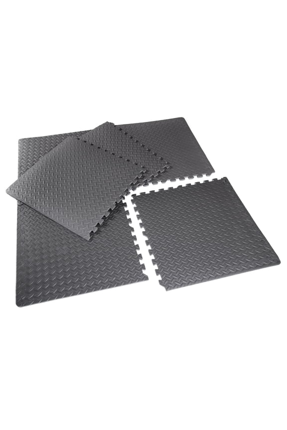 High Density Interlocking Puzzle Mat Set - 22.3" x 22.3" 6 Pieces
