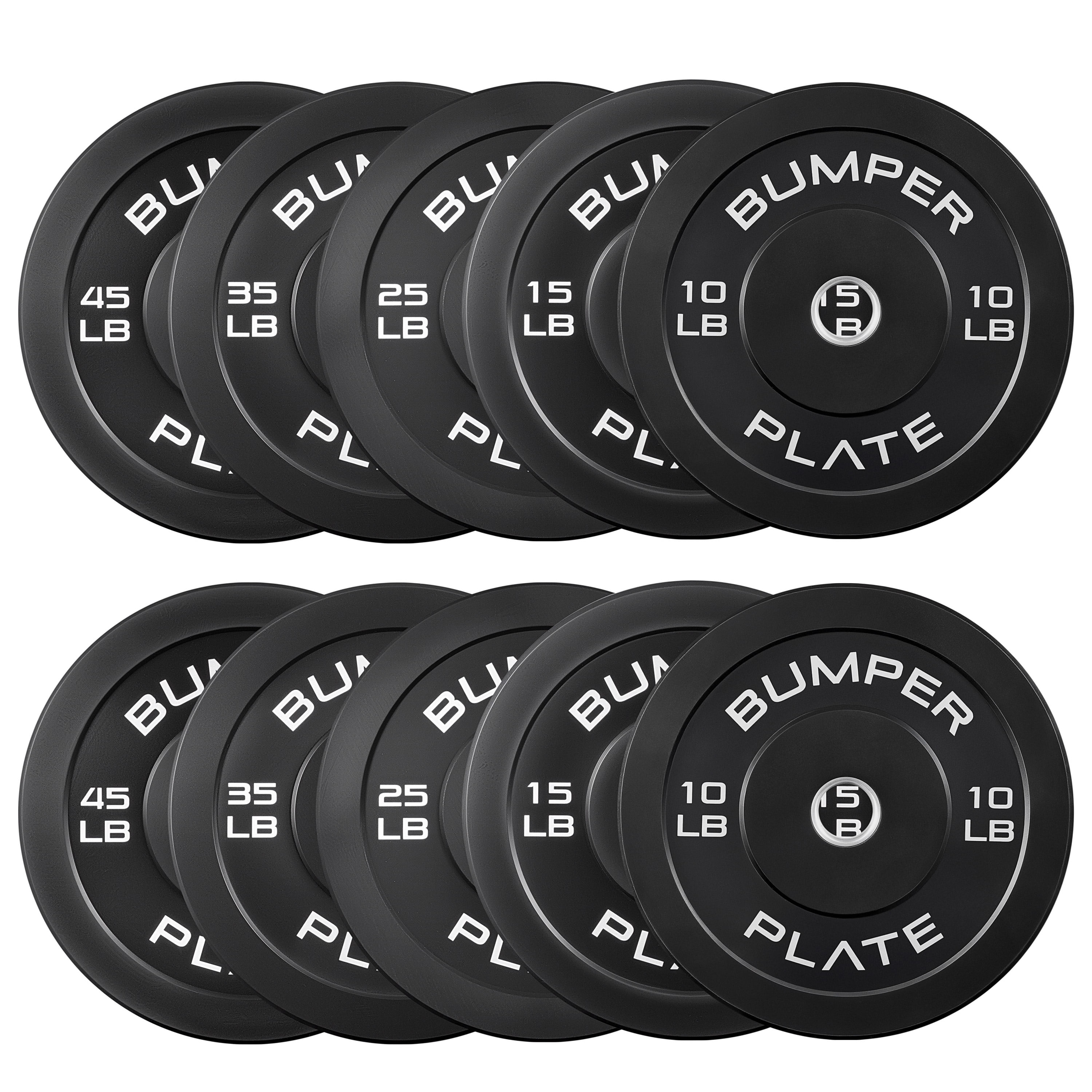 CAP 260lb Bumper Plate Bundle (2 x 10, 2 x 15, 2 x 25, 2 x 35, and 2 x 45 Plates)
