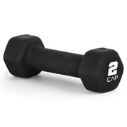 CAP, 2lb Neoprene Dumbbell, Black, Single