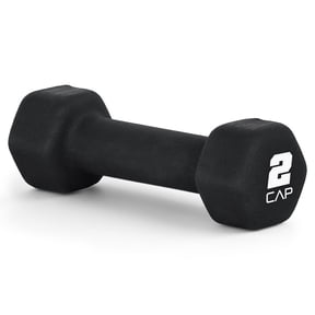 CAP, 2lb Neoprene Dumbbell, Black, Single