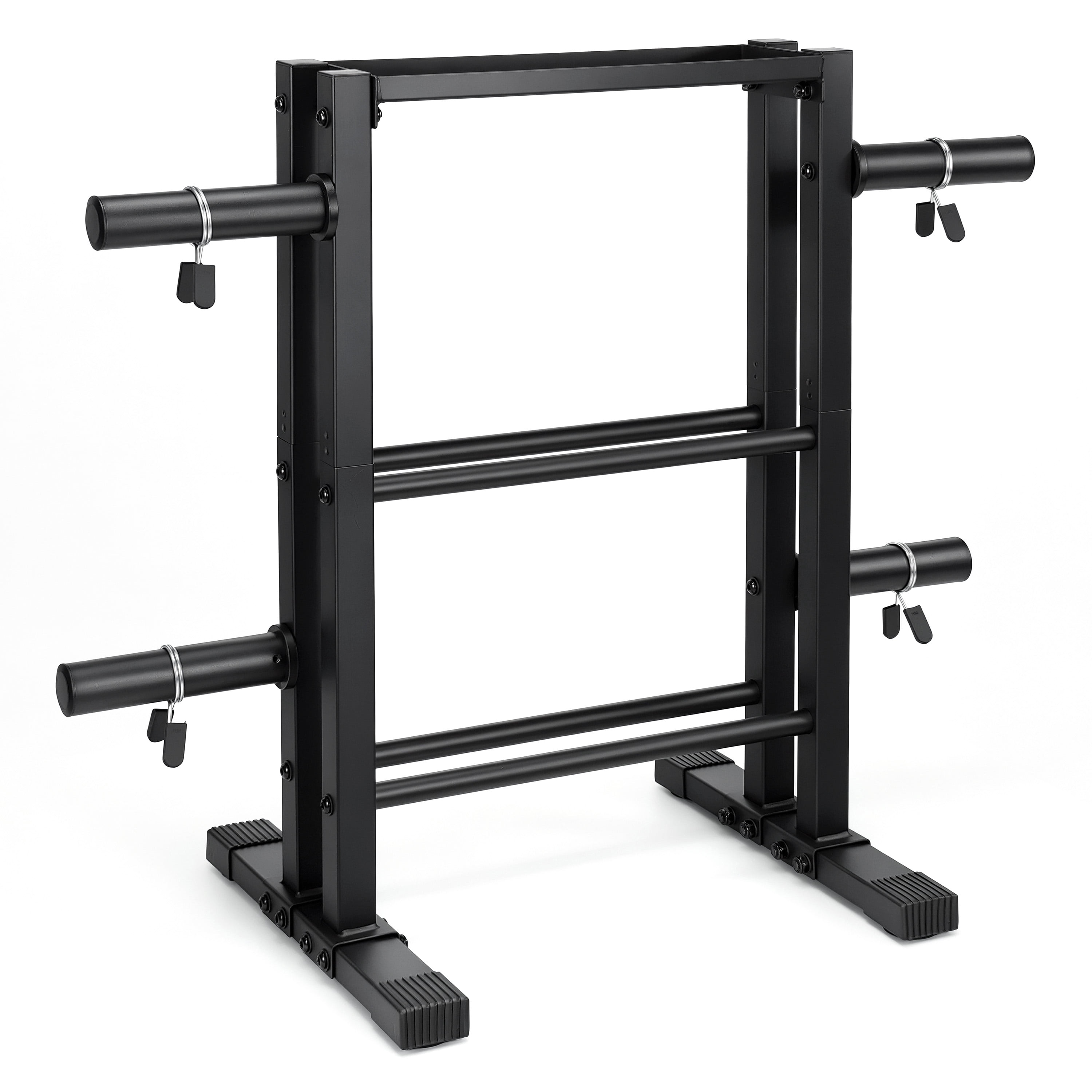 CAP 3-Tier Multi-Use Storage Rack, Dumbbell, Kettlebell & Olympic Weight Plate Organizer for Home Gym