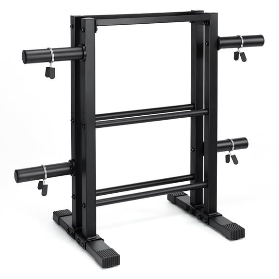 CAP 3-Tier Multi-Use Storage Rack, Dumbbell, Kettlebell & Olympic Weight Plate Organizer for Home Gym
