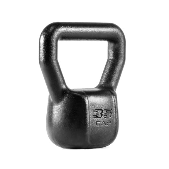 CAP Barbell Cast Iron Kettlebell, Home Gym Strength Training Weight, 35 LB