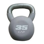 CAP, 35lb Neoprene Coated Kettlebell, Gray