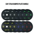 thumbnail image 1 of CAP 370lb Olympic Bumper Plate Bundle (2 x 10, 2 x 15, 2 x 25, 2 x 35, 2 x 45 and 2 x 55lb Plates), 1 of 8