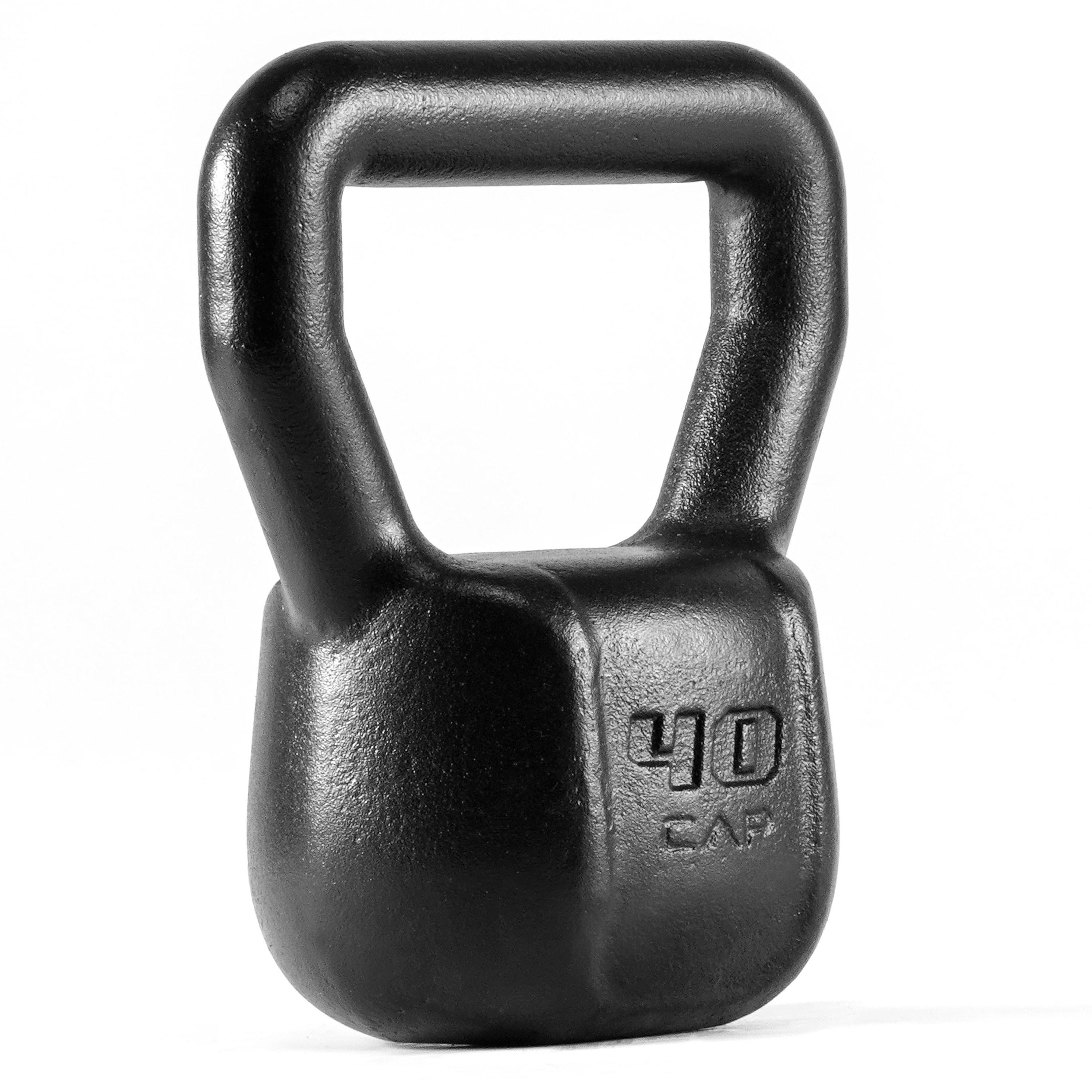 CAP Barbell Cast Iron Kettlebell, Home Gym Strength Training Weight, 40 lb