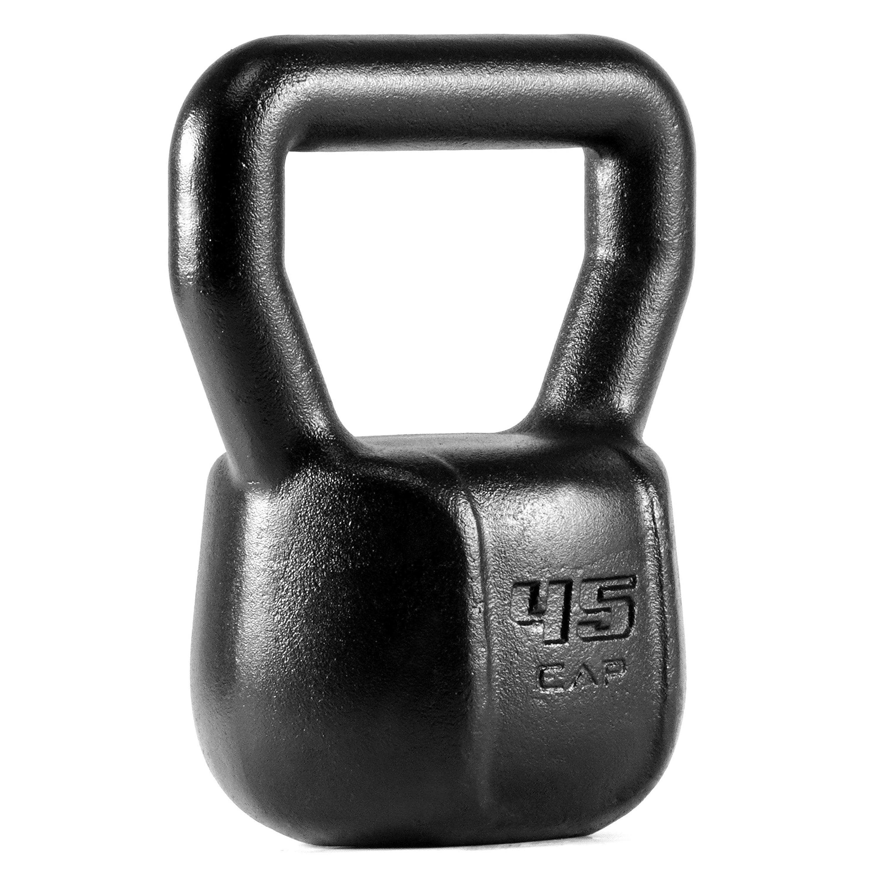 CAP Barbell Cast Iron Kettlebell, Home Gym Strength Training Weight, 45 lb