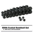 thumbnail image 1 of CAP 550lb Rubber Hex Dumbbell Set, 1 of 21