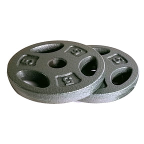 CAP, 5lb Standard Weight Lifting Grip Plate, Pair
