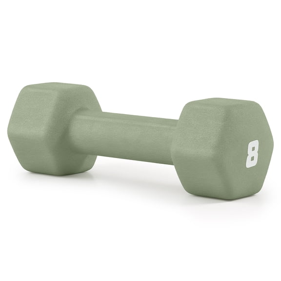 CAP, 8 lb Neoprene Dumbbell, Green, Single