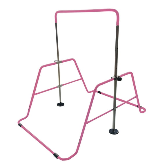 CAP Adjustable Height Horizontal Gymnastics Bar for Kids, Pink