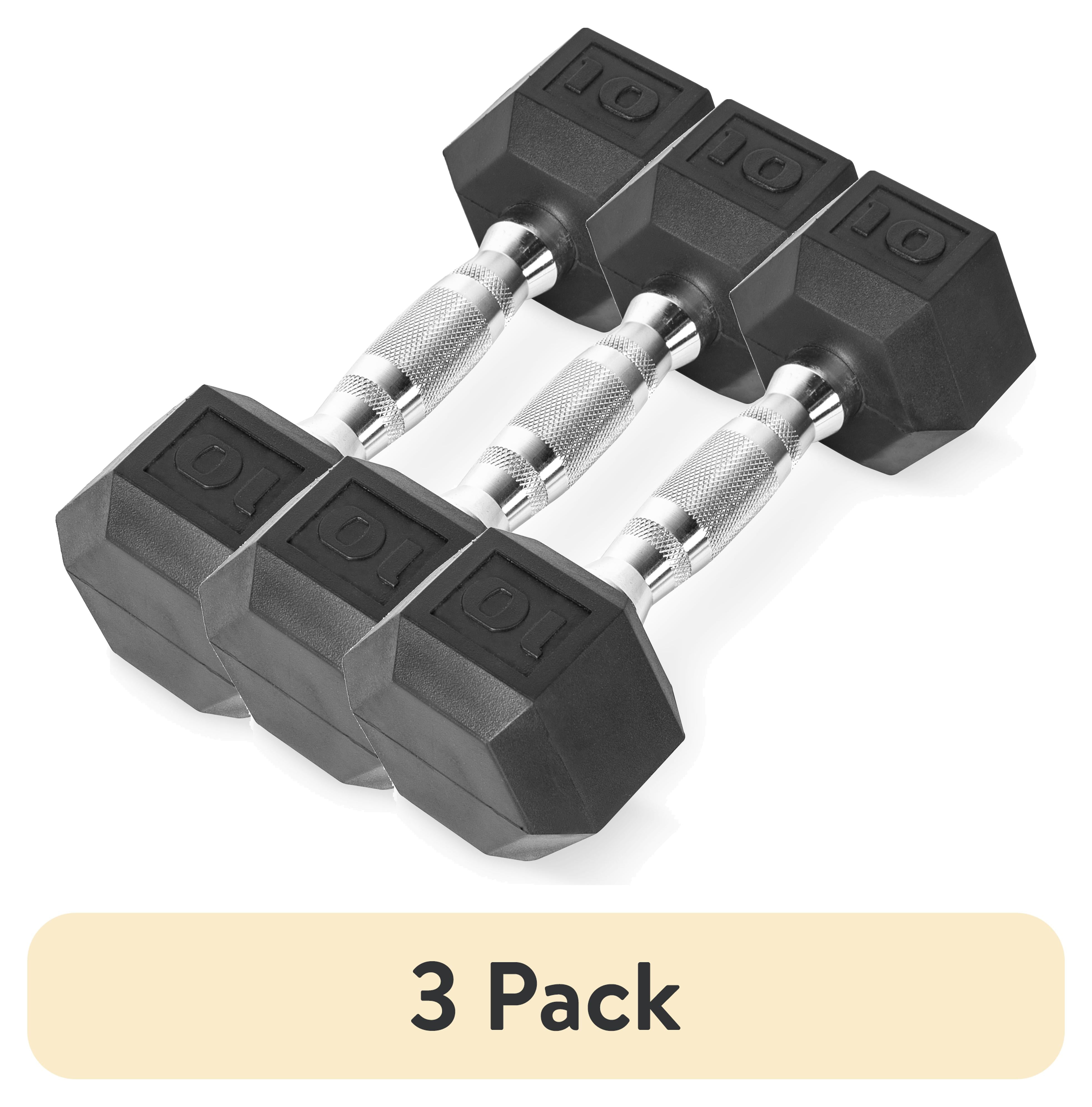 Free Shipping! Weider 40lb Rubber Hex Dumbbell, Single Hand Weight