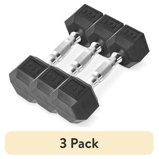 Weider, 40lb Rubber Hex Dumbbell, Single - Walmart.com