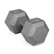 CAP Barbell 110lb Cast Iron Hex Dumbbell, Single
