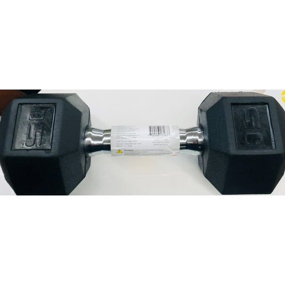 CAP Barbell 15 Lb. Rubber Hex Dumbbell