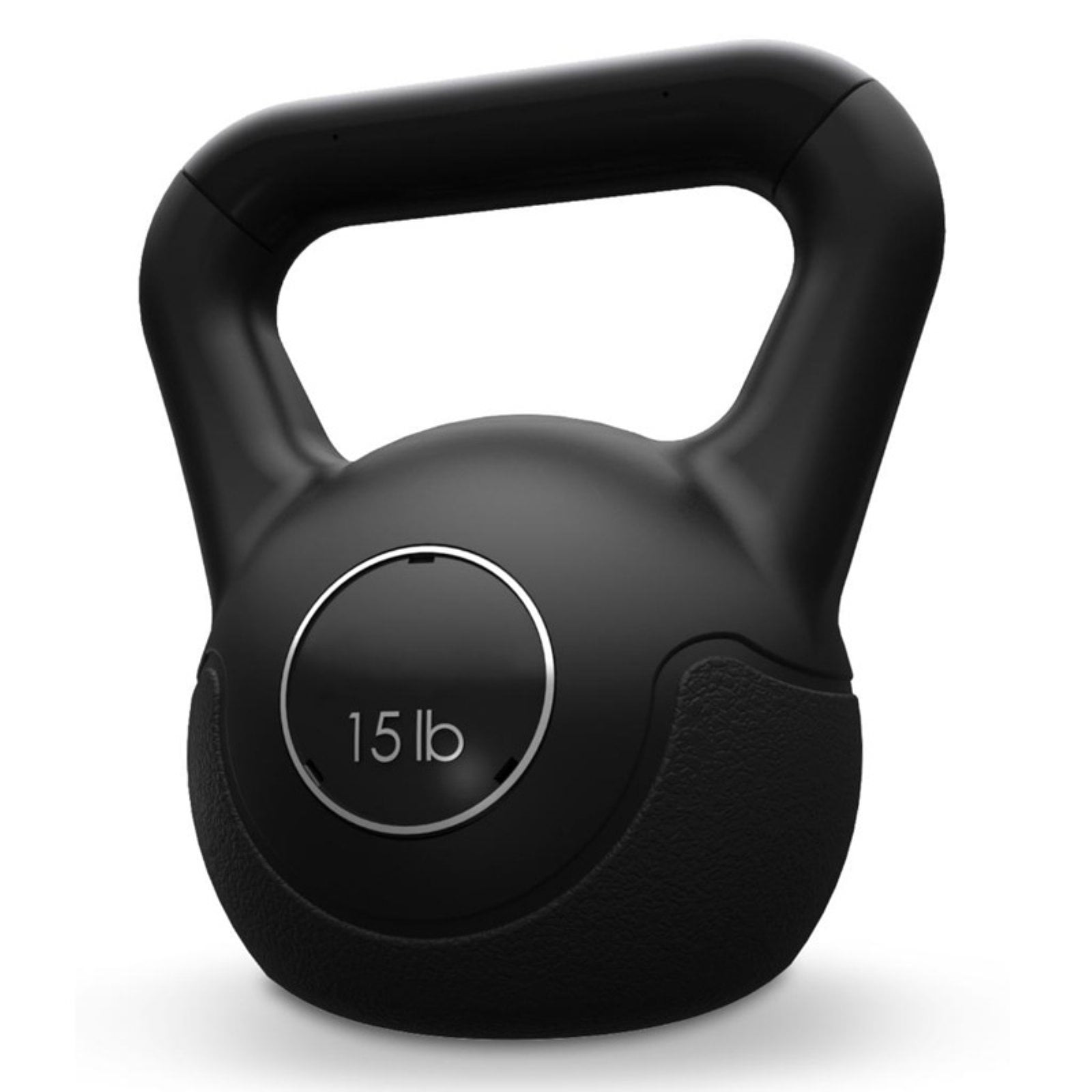 CAP Barbell, 5 lb Vinyl Kettlebell, Black, Single 