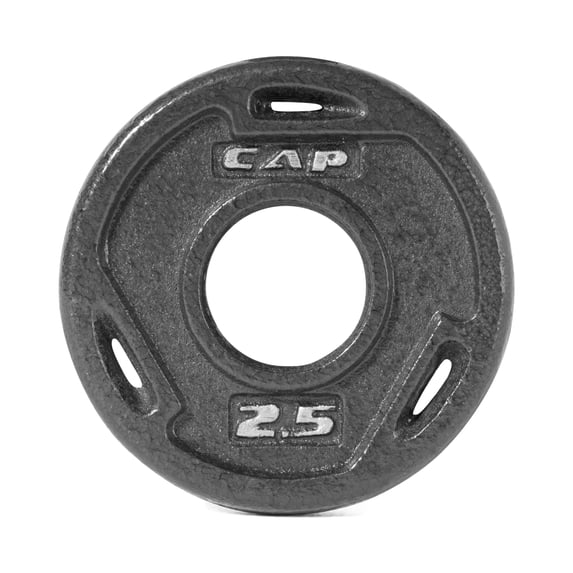 CAP Barbell, 2.5lb Olympic Grip Plate, Black