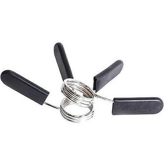 CAP Barbell 2 In. Chrome Spring Clip Collar, Pair