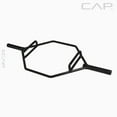 thumbnail image 1 of CAP Barbell 2" Olympic Combo Hex Trap Deadlift Weight Bar, Black, 1 of 6