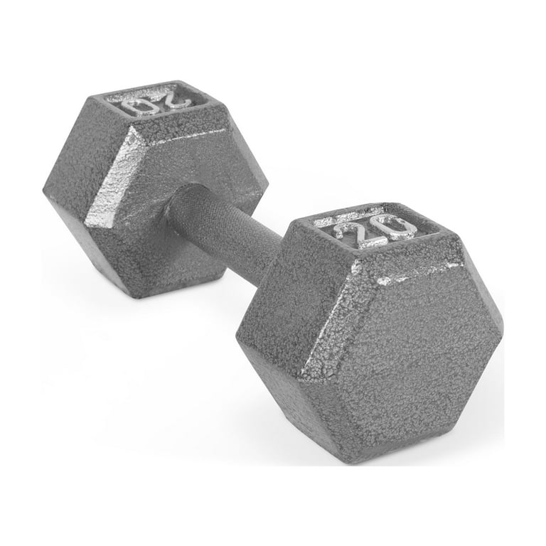 CAP Barbell 20lb Cast Iron Hex Dumbbell, Single