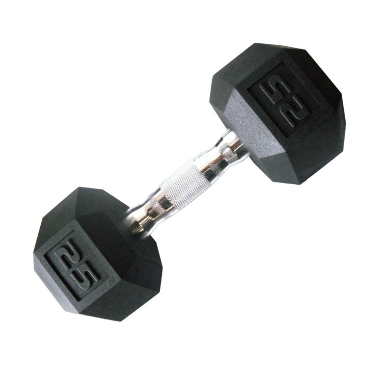 Cap barbell 25 lb coated hex dumbbell best sale