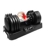 CAP Barbell 25lb. Adjustabell Dumbbell, Quick Select 5-25, Single