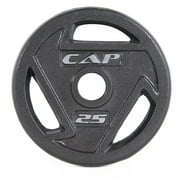 CAP Barbell, 25lb Olympic Grip Plate, Black