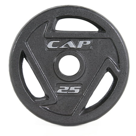 CAP Barbell, 25lb Olympic Grip Plate, Black