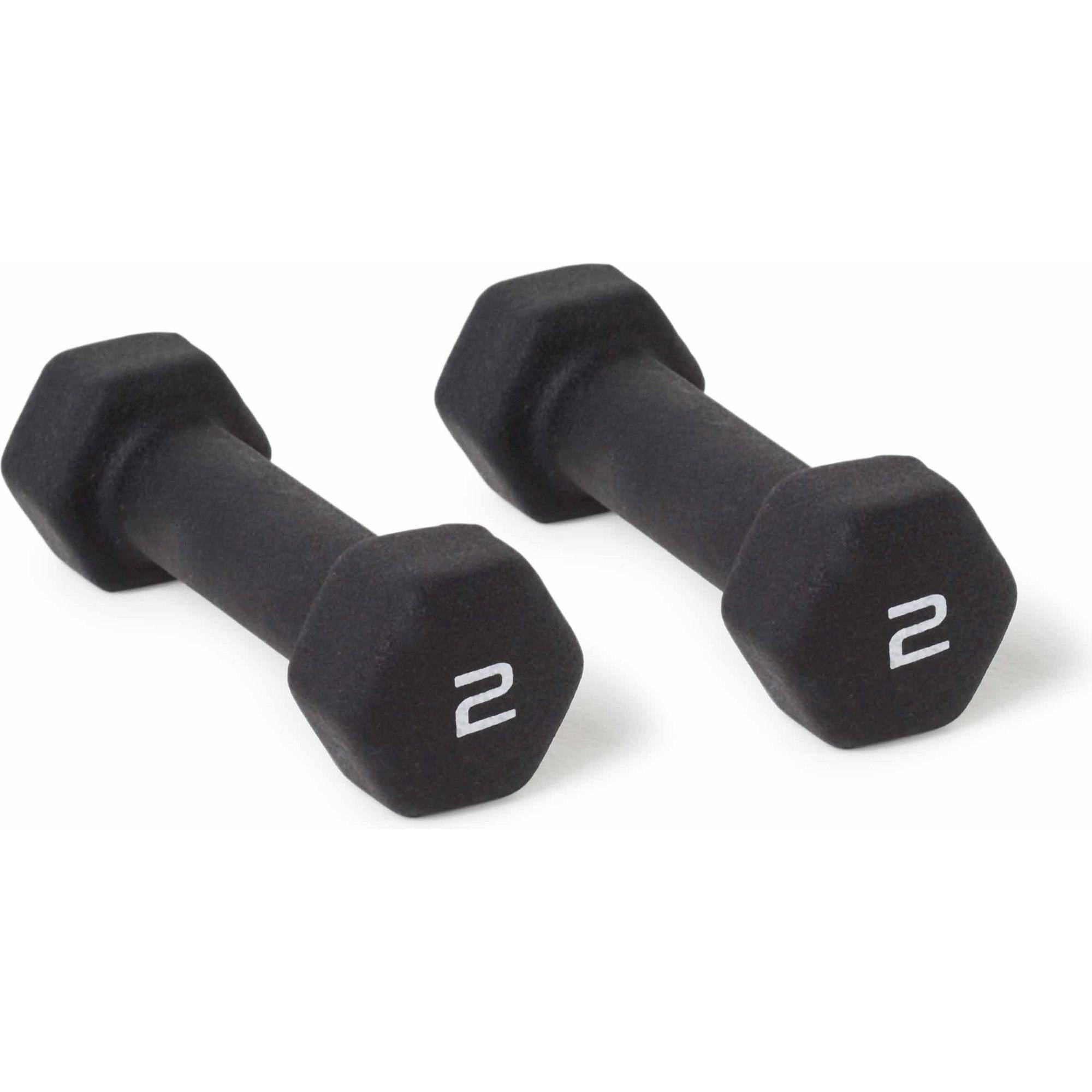 CAP Barbell 12lb Black Neoprene Dumbbell Pair Walmart