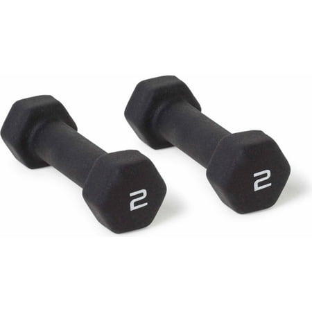 CAP Barbell, 2lb Black Neoprene Dumbbell, Pair
