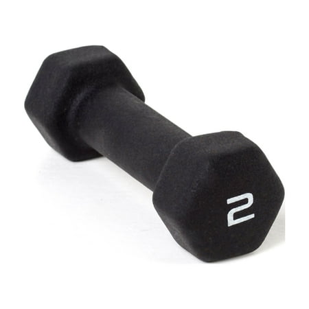 CAP Barbell, 2lb Black Neoprene Dumbbell, Single