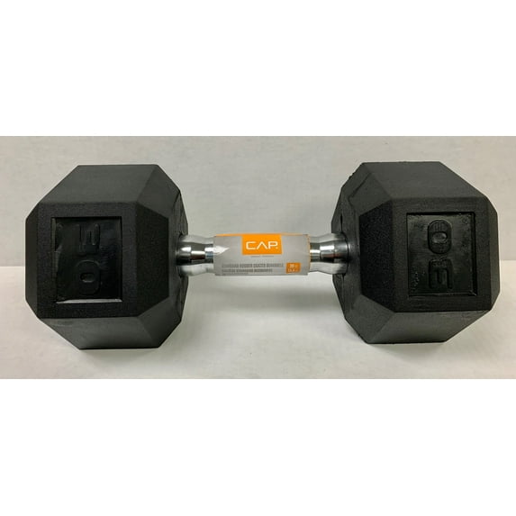 CAP Barbell 30 Lb. Rubber Hex Dumbbell